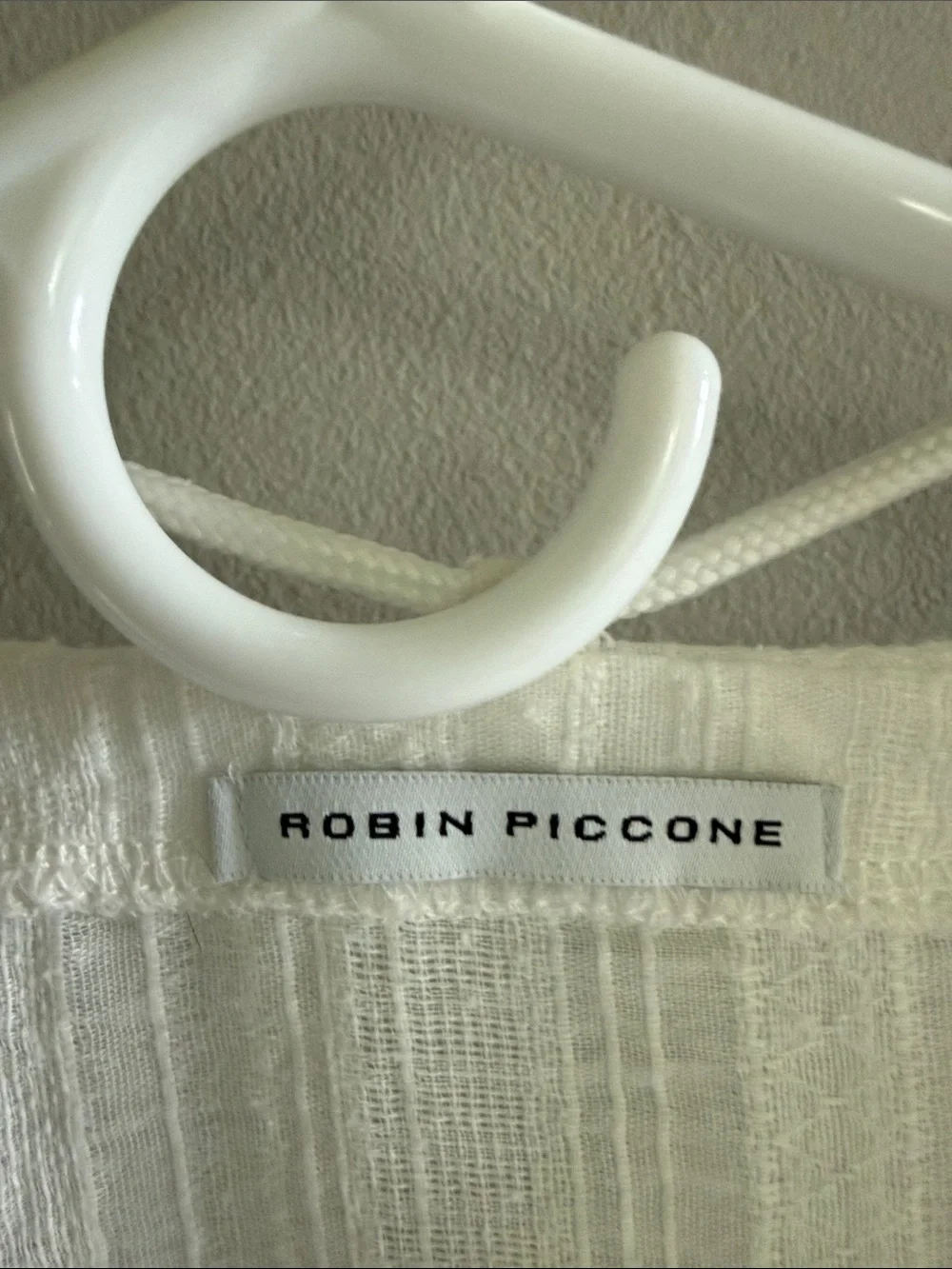 Robin Piccone White V-Neck Tassel Tunic/Cover Up